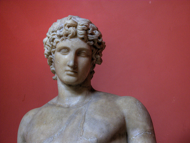 A marble bust of Apollo of Centocelle