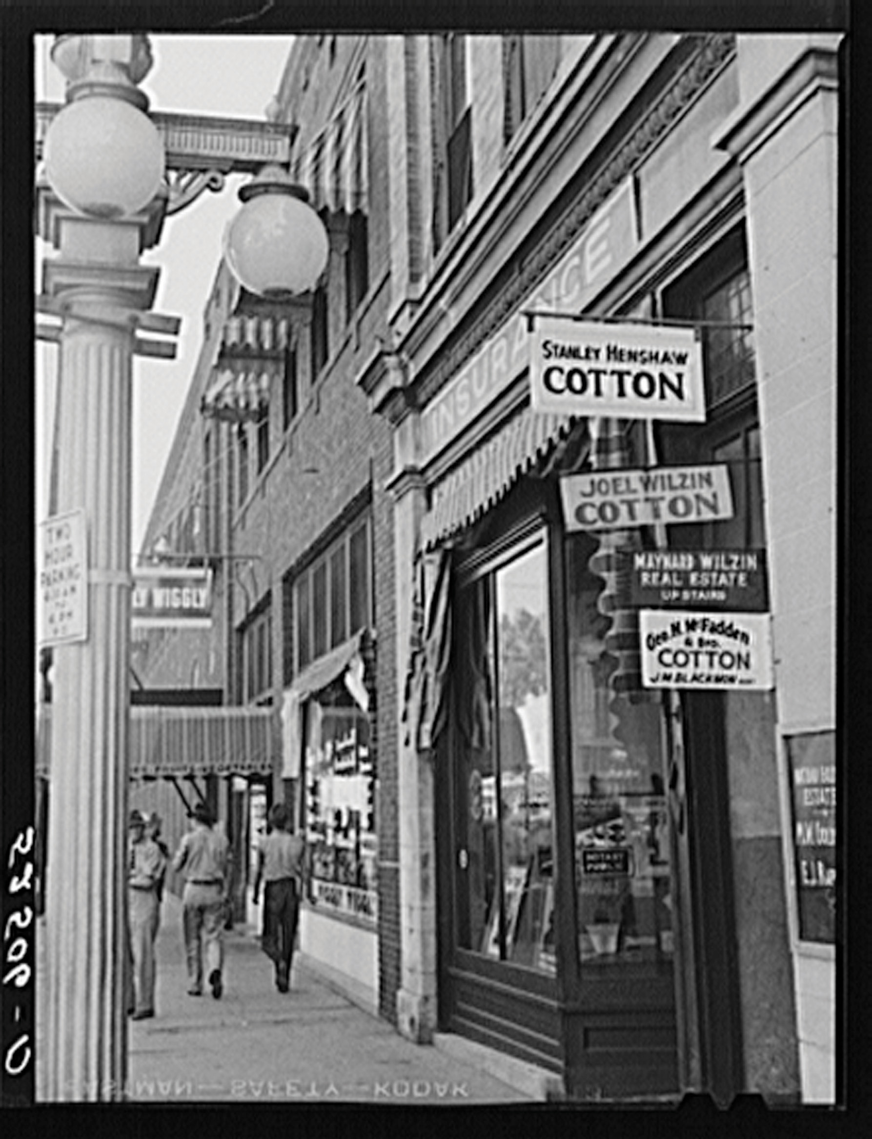 The outside of a 1960s Cotton shop