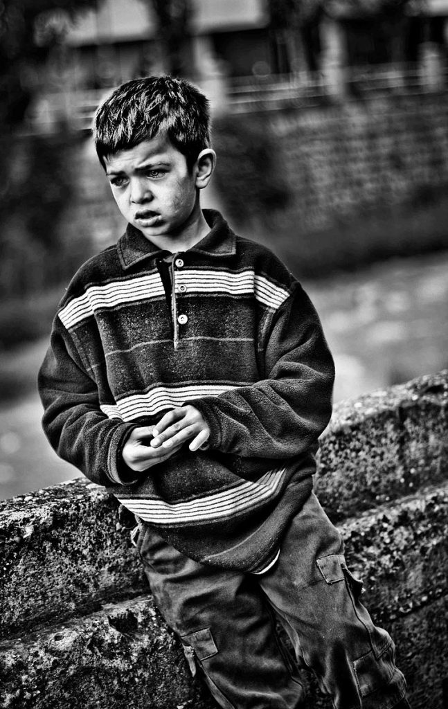 A child in poverty