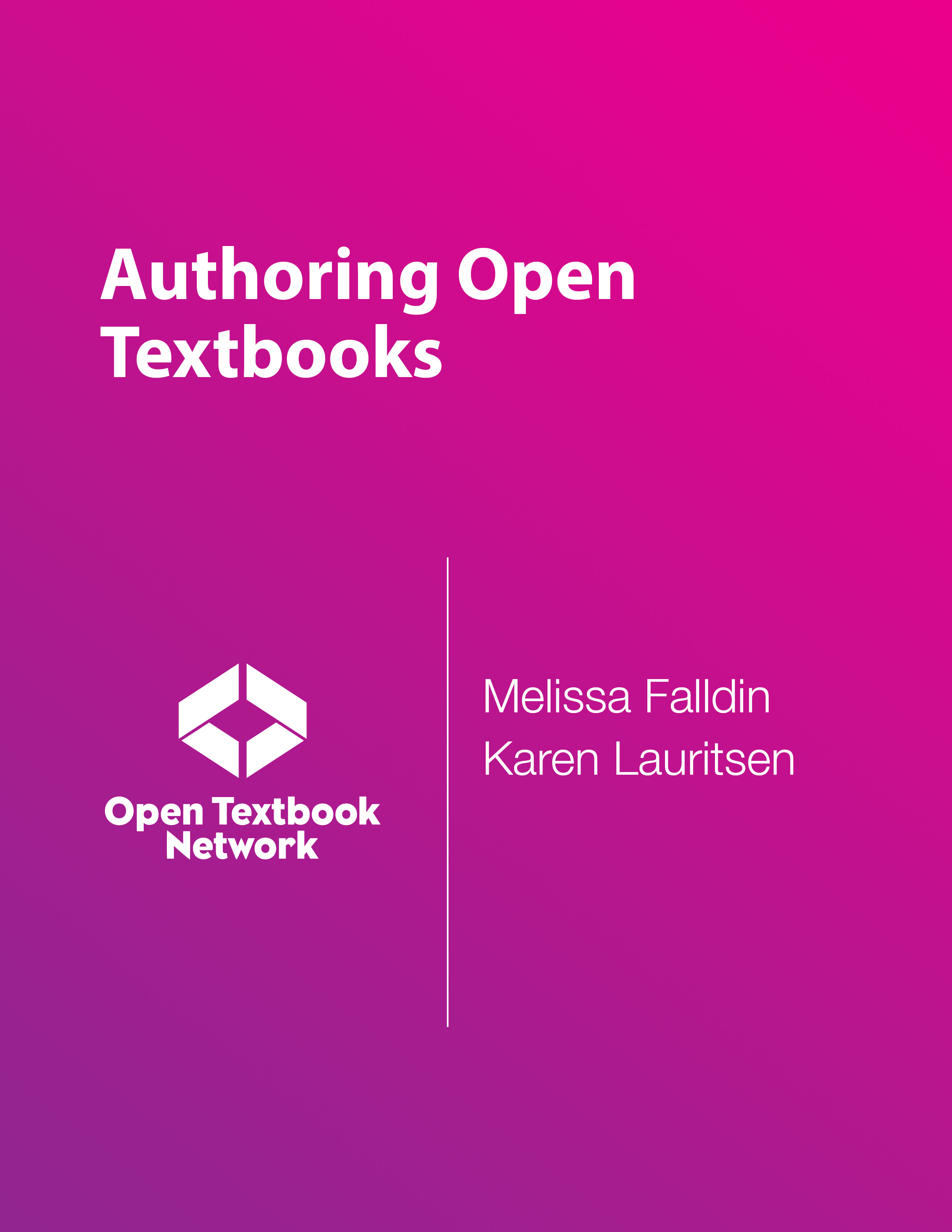Cover image for Authoring Open Textbooks 